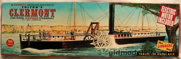 Lindberg 1/96 Fulton's Clermont Side-Wheel Powered Steamboat Motorized, 708M-269 plastic model kit